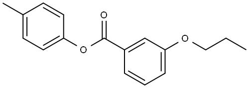 Benzoic acid, 3-propoxy-, 4-methylphenyl ester 结构式