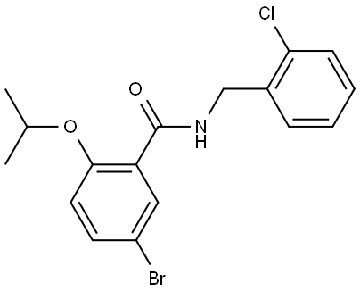 5-Bromo-N-[(2-chlorophenyl)methyl]-2-(1-methylethoxy)benzamide 结构式