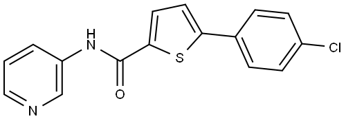 5-(4-Chlorophenyl)-N-3-pyridinyl-2-thiophenecarboxamide 结构式