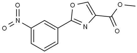 methyl 2-(3-nitrophenyl)oxazole-4-carboxylate 结构式