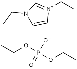 1,3-二乙基咪唑磷酸二乙酯 结构式