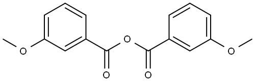 Benzoic acid, 3-methoxy-, anhydride with 3-methoxybenzoic acid 结构式