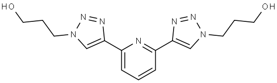 1H-1,2,3-Triazole-1-propanol, 4,4'-(2,6-pyridinediyl)bis- 结构式