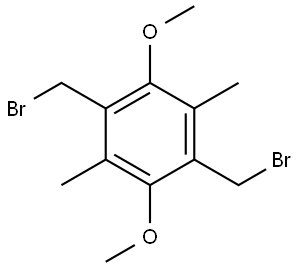 1,4-Bis(bromomethyl)-2,5-dimethoxy-3,6-dimethylbenzene 结构式