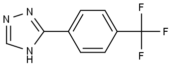 3-(4-(trifluoromethyl)phenyl)-4H-1,2,4-triazole 结构式