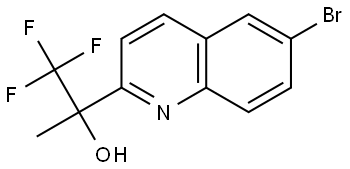 6-bromo-quinolin-2-yl-1,1,1-trifluoropropan-2-ol 结构式