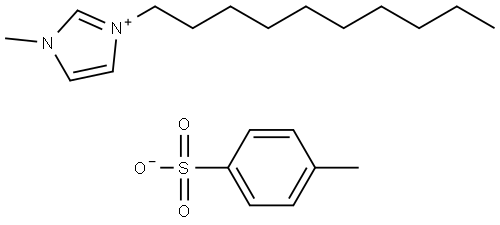 1-癸基-3-甲基咪唑对甲苯磺酸盐 结构式