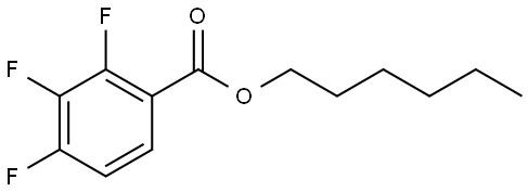 Hexyl 2,3,4-trifluorobenzoate 结构式