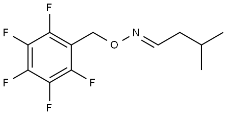 Isovaleraldehyde-PFBOA derivative in acetonitrile 结构式