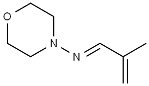 4-?Morpholinamine, N-?(2-?methyl-?2-?propen-?1-?ylidene)?-?, [N(E)?]?- 结构式