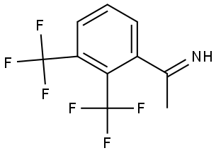 1-(2,3-bis(trifluoromethyl)phenyl)ethan-1-imine hydrochloride 结构式