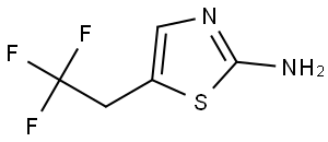 2-Thiazolamine, 5-(2,2,2-trifluoroethyl)- 结构式