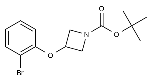 tert-butyl 3-(2-bromophenoxy)azetidine-1-carboxylate 结构式