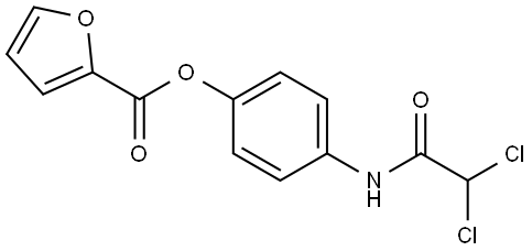 4-(2,2-dichloroacetamido)phenyl furan-2-carboxylate 结构式