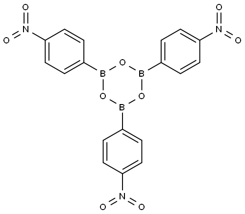 tris(4-nitrophenyl)-1,3,5,2,4,6-trioxatriborinane 结构式