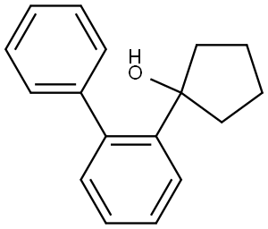 1-([1,1'-biphenyl]-2-yl)cyclopentanol 结构式