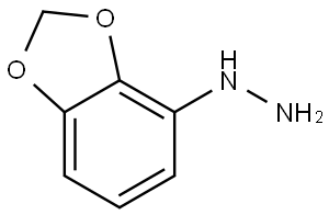 Hydrazine, 1,3-benzodioxol-4-yl- 结构式