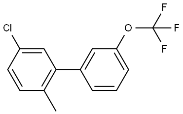 5-Chloro-2-methyl-3'-(trifluoromethoxy)-1,1'-biphenyl 结构式