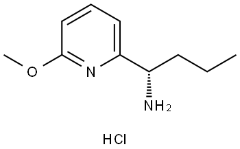 (1S)-1-(6-METHOXY-2-PYRIDYL)BUTAN-1-AMINE HYDROCHLORIDE 结构式