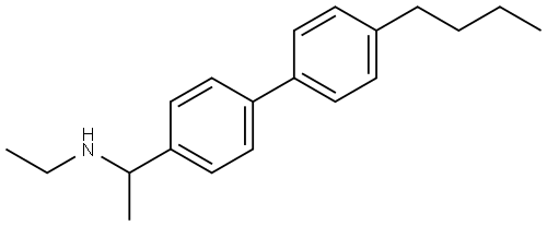 4′-Butyl-N-ethyl-α-methyl[1,1′-biphenyl]-4-methanamine 结构式
