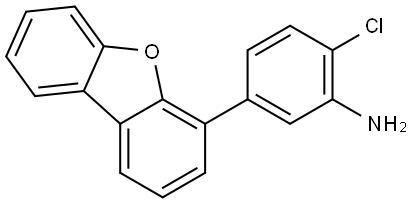 2-氯-5-(二苯并[b,d]呋喃-4-基)苯胺 结构式
