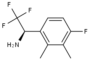(αR)-4-Fluoro-2,3-dimethyl-α-(trifluoromethyl)benzenemethanamine 结构式
