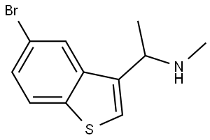 5-Bromo-N,α-dimethylbenzo[b]thiophene-3-methanamine 结构式