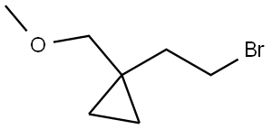 1-(2-bromoethyl)-1-(methoxymethyl)cyclopropane 结构式
