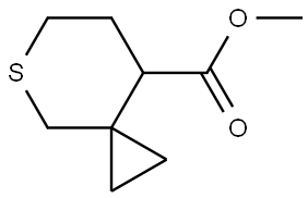methyl 5-thiaspiro[2.5]octane-8-carboxylate 结构式