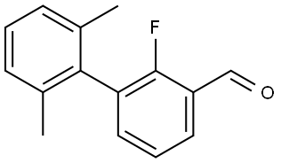 2-Fluoro-2',6'-dimethyl[1,1'-biphenyl]-3-carboxaldehyde 结构式