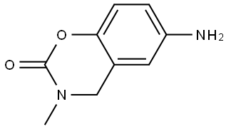 6-氨基-3-甲基-3,4-二氢-2H-苯并[e][1,3]噁嗪-2-酮 结构式