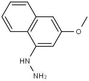 Hydrazine, (3-methoxy-1-naphthalenyl)- 结构式