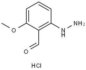 Benzaldehyde, 2-hydrazinyl-6-methoxy-, hydrochloride (1:1) 结构式
