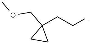 1-(2-iodoethyl)-1-(methoxymethyl)cyclopropane 结构式