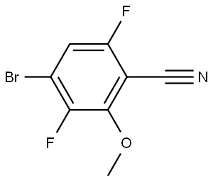 4-溴-3,6-二氟-2-甲氧基苯腈 结构式