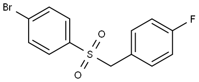 1-Bromo-4-[[(4-fluorophenyl)methyl]sulfonyl]benzene 结构式