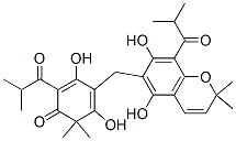 4-[[5,7-dihydroxy-2,2-dimethyl-8-(2-methylpropanoyl)chromen-6-yl]methy l]-3,5-dihydroxy-6,6-dimethyl-2-(2-methylpropanoyl)cyclohexa-2,4-dien- 1-one 结构式
