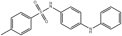 4-甲基-N-[4-(苯胺基)苯基]苯磺酰胺 结构式