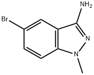 5-溴-1-甲基-1H-吲唑-3-胺 结构式