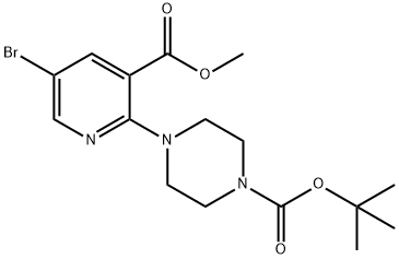 tert-Butyl4-(5-bromo-3-(methoxycarbonyl)pyridin-2-yl)piperazine-1-carboxylate