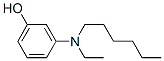 m-[Ethyl(hexyl)amino]phenol 结构式