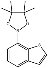 2-(1-苯并噻吩-7-基)-4,4,5,5-四甲基-1,3,2-二氧硼烷 结构式