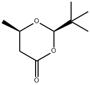 (2R,6R)-2-叔丁基-6-甲基-1,3-二氧-4-环己酮 结构式