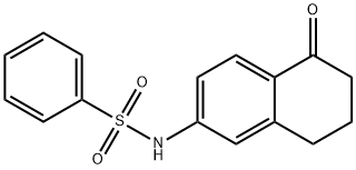 N-(5-oxo-5,6,7,8-tetrahydronaphthalen-2-yl)benzenesulfonaMide 结构式