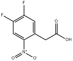 2-(4,5-Difluoro-2-nitrophenyl)acetic acid 结构式