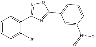 3-(2-BroMophenyl)-5-(3-nitrophenyl)-1,2,4-oxadiazole 结构式