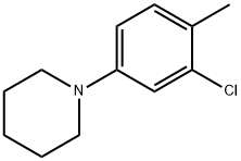 1-(3-Chloro-4-Methylphenyl)piperidine 结构式