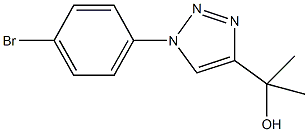 2-(1-(4-BROMOPHENYL)-1H-1,2,3-TRIAZOL-4-YL)PROPAN-2-OL 结构式