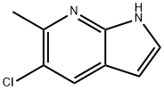 5-氯-6-甲基4-氮杂-吲哚 结构式