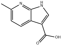 6-甲基-1H-吡咯并[2,3-B]吡啶-3-羧酸 结构式